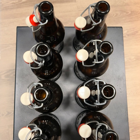 Vintage Grolsch Amber Brown Beer Bottles with SwingTop Lids Excellent Condition - Picture 8 of 8